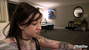 James Deen S Favorite Inked Up Slut Is Back And Ready For Another Rough Fucking